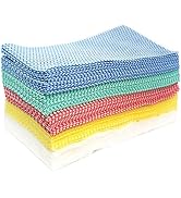 JINYUDOME cleaning cloths dishcloth, colorful dishcloths pack of 60, dishcloths, washcloths for k...