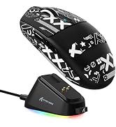 MAMBASNAKE ATTACK SHARK G3PRO Wireless Gaming Mouse with RGB Magnetic Charging Dock, Tri-Mode-2.4...