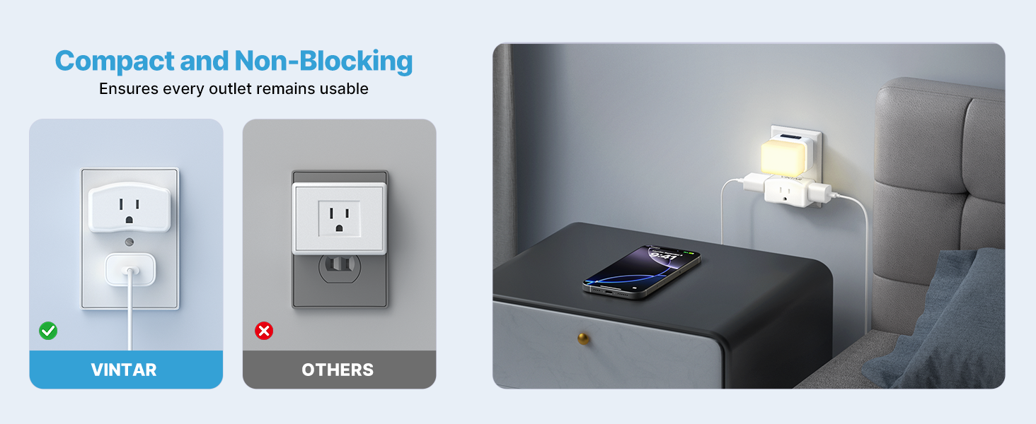 compact and non-blocking