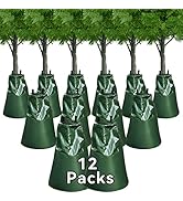 12 Packs Slow Release Tree Watering Bags - 20 Gallon Zippered Automatic Drip Irrigation Bags for ...