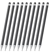 10 Pack Stylus Pen for Touchscreen, 2-in-1 for iPad iPhone Samsung | Stylists pens, no charging n...