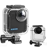 FitStill 147FT/45M Underwater Waterproof Diving Case Only for Go Pro MAX 360 (2025),Anti-Scratch ...