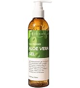 benatu Aloe Vera Gel for Face and Hair, 100% Pure Cold Pressed, Natural Facial Moisturizer for Su...