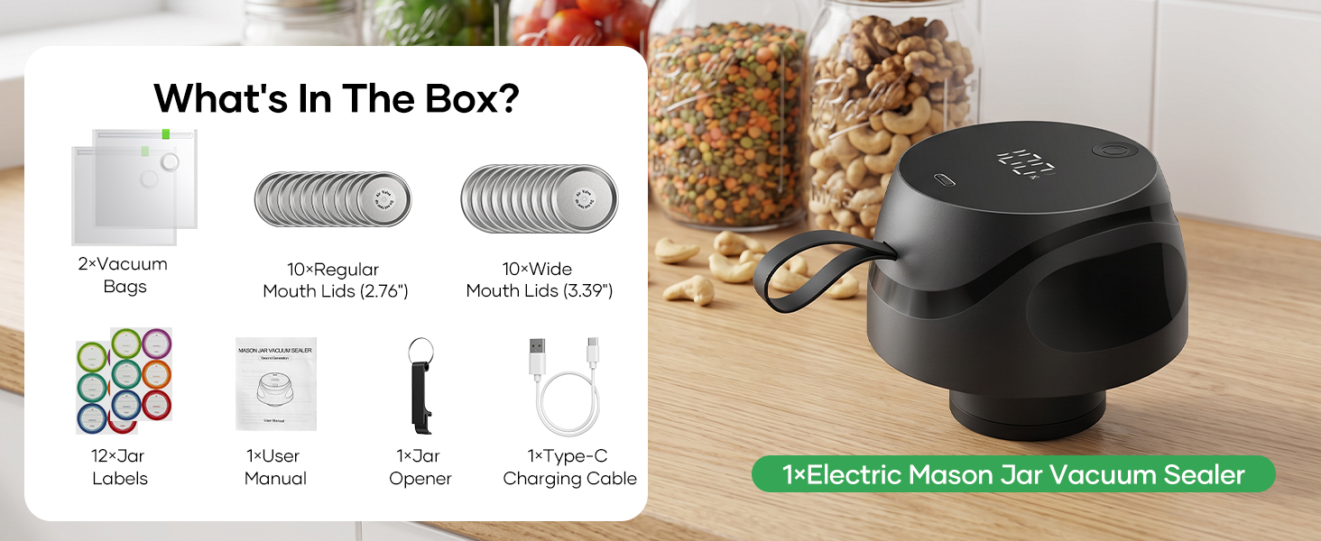 Mason Jar Vacuum Sealer