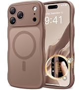 For iPhone 18 Pro Case Compatible with MagSafe Wavy Shockproof Slim Cute Wave Drop Protection