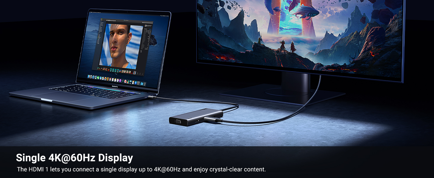 triple display docking station