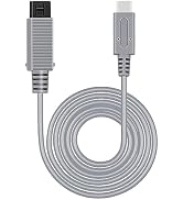 Mcbazel 2 Meters Type C Power Chager Cable Charging Cord for Wii Only - Gray (NOT for Wii U)