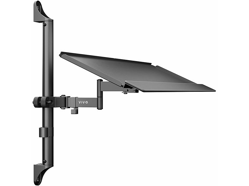 wall keyboard tray, adjustable keyboard mount, ergonomic typing, space saving desk accessory