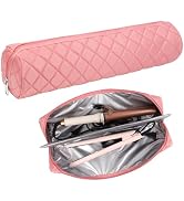 Suafrnut Large Hot Hair Tools Organizer Bag Portable Travel Heat Resistant Storage Case Pouch for...