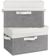 GRANNY SAYS Fabric Storage Boxes, Keepsake Box, Large Storage Bins with Lids, Closet Organizers, ...