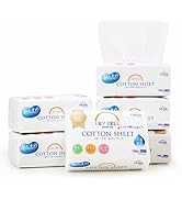 Lily Bell Cotton Tissues Facial Towels Disposable (660 Count) Facial Tissues 100% Natural Soft Dr...