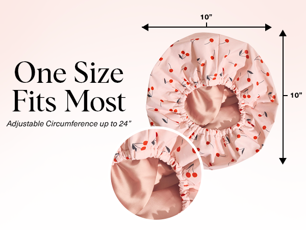 shower cap silk sleep bonnets for women sleeping satin hair fine curly adjustable long large head