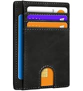 XZVXZV Slim Minimalist Wallet for Men,Front Pocket Wallet RFID Blocking Small Thin Credit Card Ho...