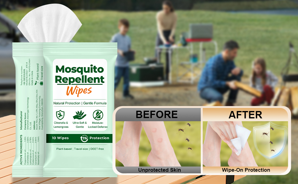 mosquito repellent wipes mosquito bugs insects ticks repellent outdoor