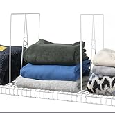ziroland Tall Wire Shelf Dividers - 16 Inch (4 Pack) - White Closet Organization & Storage Organi...