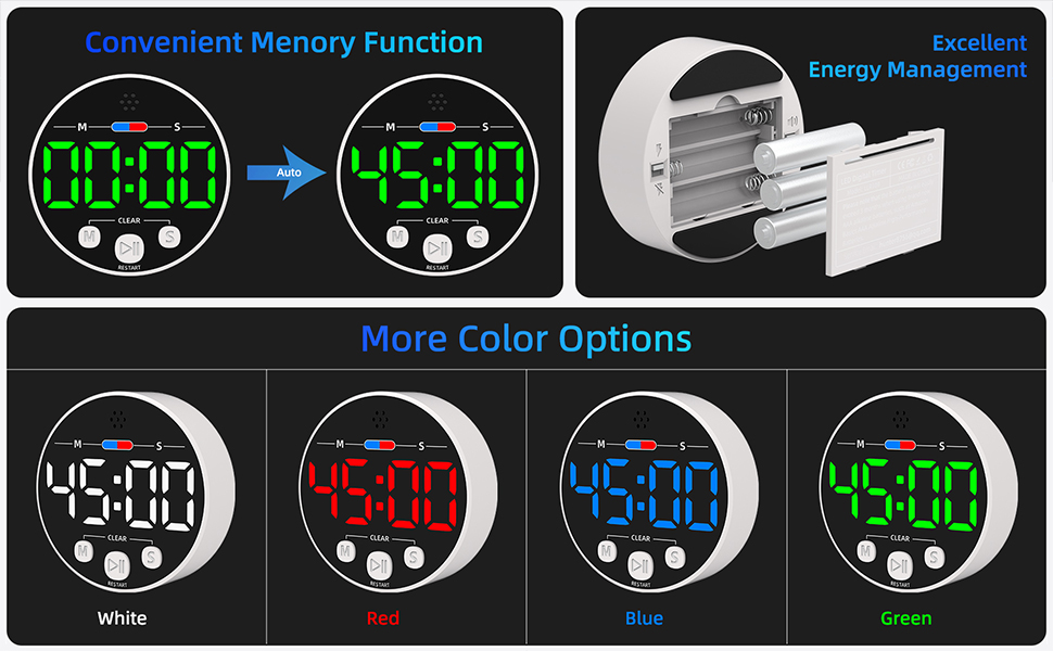 Magnetic Countdown Loud Timer