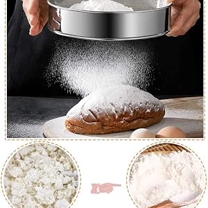 Flour Sieve Fine Mesh