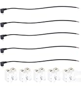 ELNONE 5PCS 22AWG USB C Male Pigtail 2 Wire Up-Down Directio 0.3M/1FT 5V 3A USB C Type-c Male Plu...