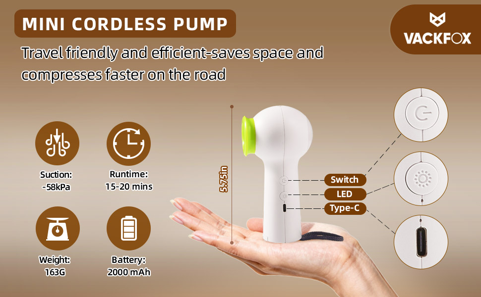 travel vacuum bags with pump
