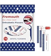 Fremouth Individually Wrapped Orthodontic Flossers for Braces - Ortho Dental Floss Picks, 75 Coun...