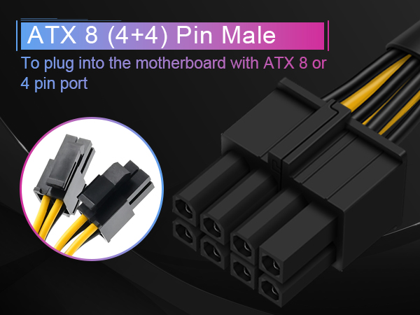 4 Pin to 8 Pin cable
