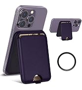 CloudValley Magnetic Leater Card Wallet Stand, MagSafe Wallet & Adjustable Phone Stand Compatible...