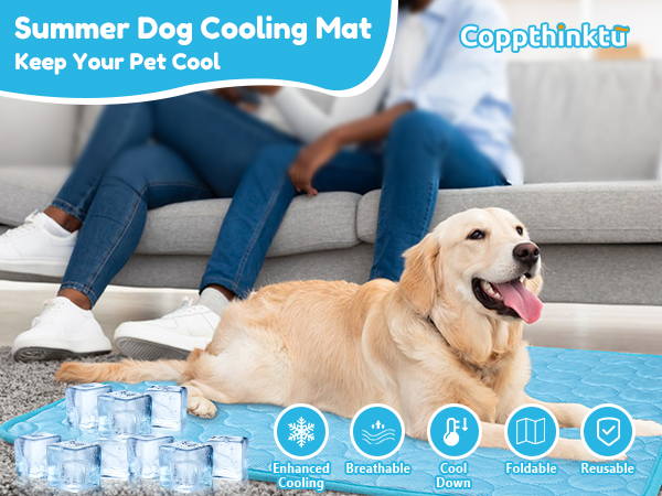 Dog Cooling Mat, Pet Cooling Pads for Dogs Cats Washable Summer Kennel Mat