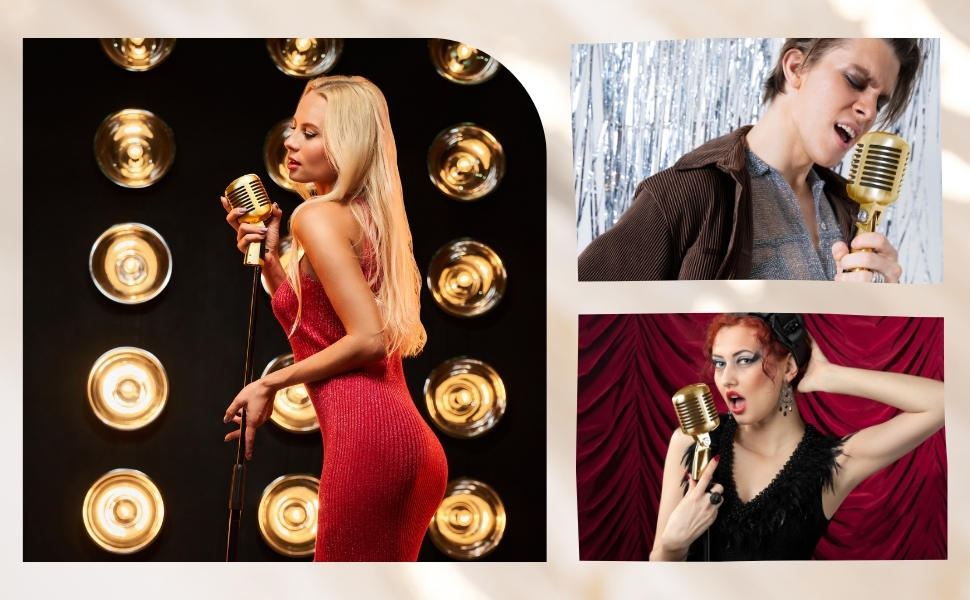 Vintage Retro Old School Microphone