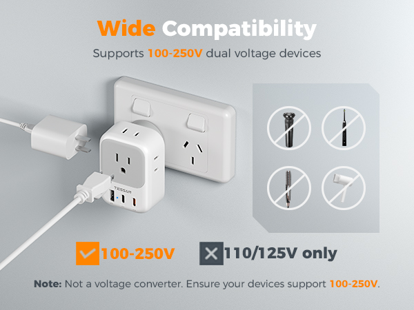 US to China plug adapter