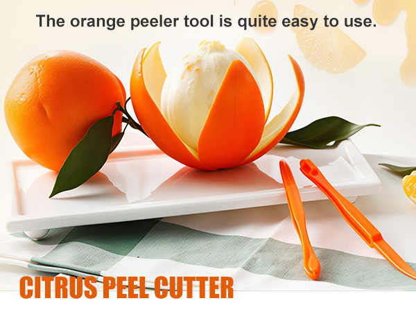 Orange Peeler Tools Citrus Peel Cutter Plastic Fruit Vegetable Slicer Cutter Lemon Peeler Opener