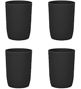 Topsky 4-Pack Bathroom Tumbler - Plastic, Reusable Drinkware for Toothbrush, Mouthwash, Brushing