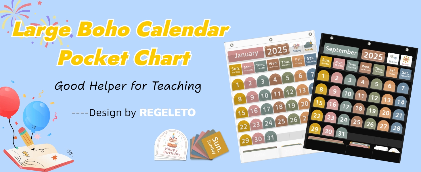 49 calendar pocket chart