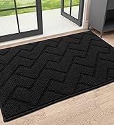 black indoor door mat