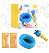 Uncle Bubble Confetti Bubbler – No Spill Bubble Machine for Toddlers 1-3 – Spill-Proof Bubble Tra...