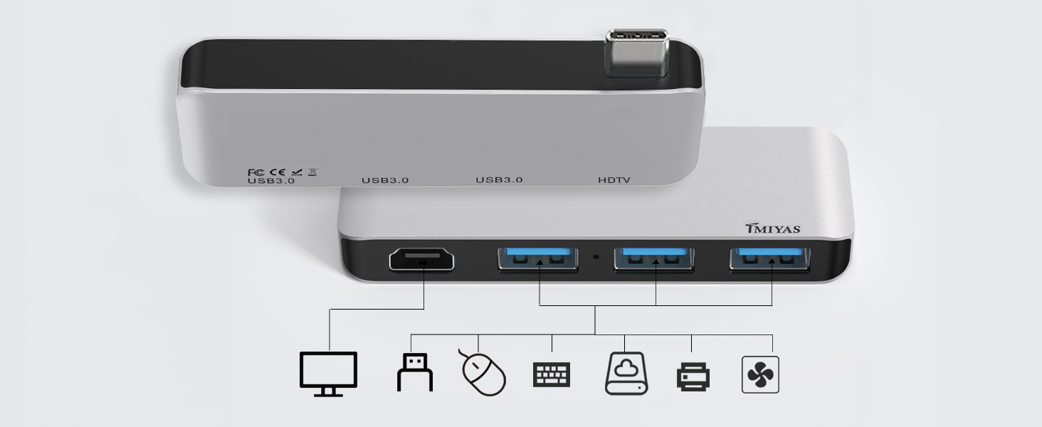 USB-C Multi-Port Adapter Ideal for MacBook Pro (2021-2019), Surface, and other USB-C laptops.