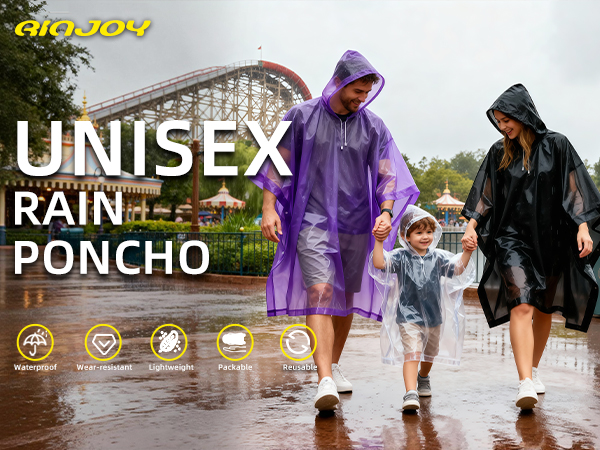 Reusable EVA Raincoats Rain Poncho for Adults