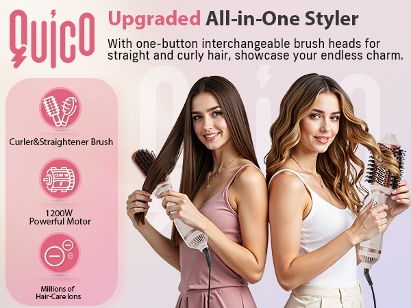 Hair dryer brush