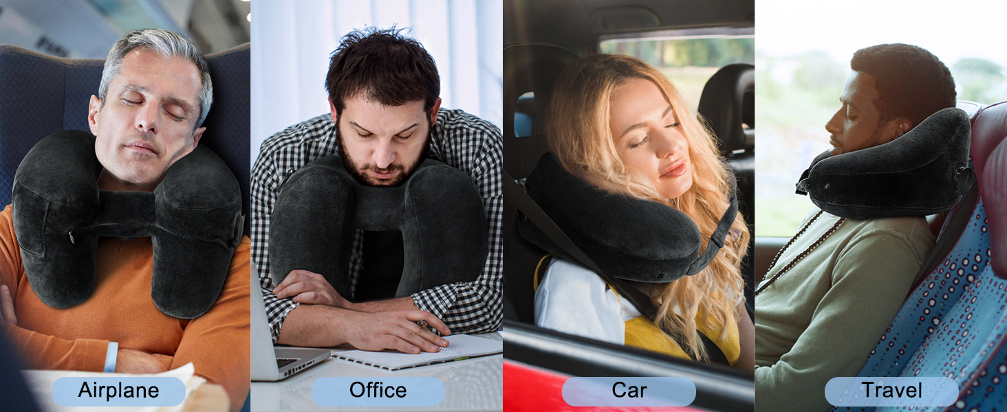 What is the H-shape design ? 360° all-around support to keep your head stable even while asleep.