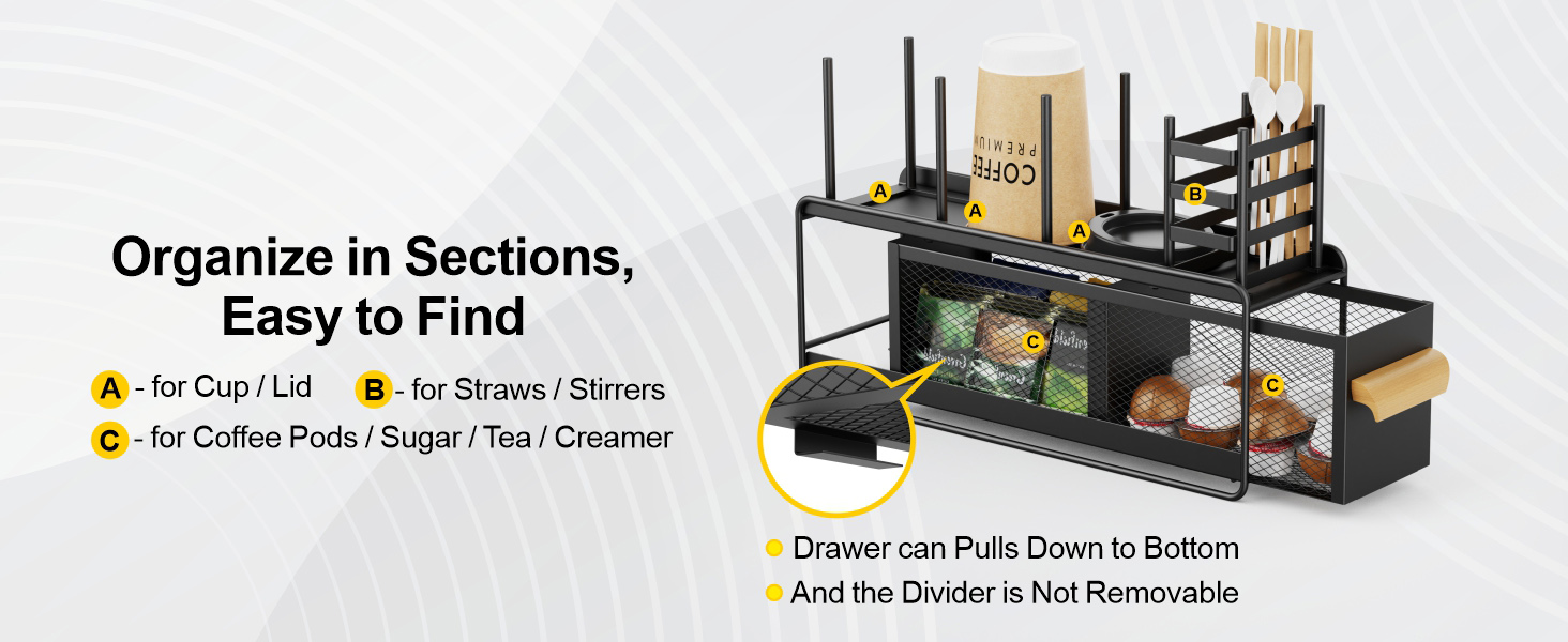 coffee bar organizer