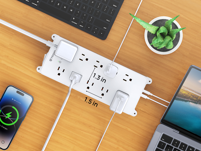 widely spaced power strip
