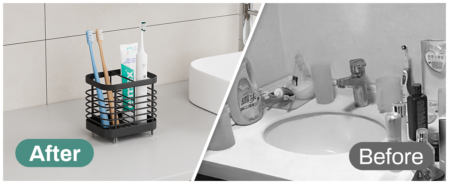Toothbrush and Toothpaste Holder