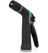 Gilmour Medium Duty Garden Hose Nozzle with Adjustable Spray Pattern, Water Hose Nozzle for Water...