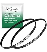 2 Pack W10006384 Washer Drive Belt Compatible with Whirlpool Kenmore Maytag Top Load Washing Mach...