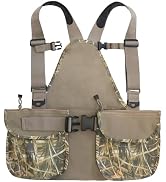 HUNTPAL Upland Hunting Tactical Vest with Game Pouch and Pockets, Hunting Bag Backpack with Adjus...
