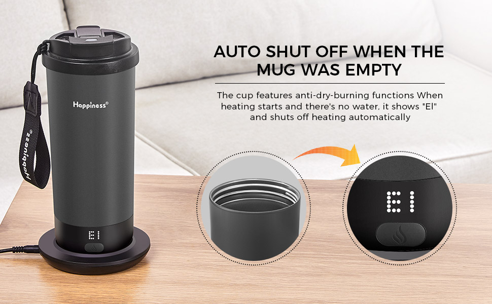 heated coffee mug rechargeable