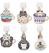 OLYCRAFT 6Pcs Dust Plug Charm Type C Anti Dust Plugs 0.8~1.5 inch Long Mobile Dustproof Plugs wit...