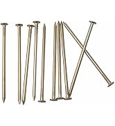 60pcs Gold Hardware Nails, 3 Inches Brass Plated Nails, Wall Nails for Hanging, Wood Nails, Roofi...