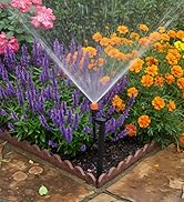 La Farah Drip Micro Sprinkler Heads with Stake: 90 Degree Sprinkler Nozzle with 1/4" Drip Irrigat...