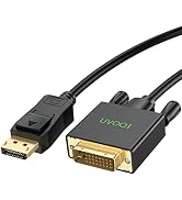 UVOOI DisplayPort to DVI Cable 10ft (DP to DVI-D Cable), Display Port to DVI-D Cable Adapter Comp...