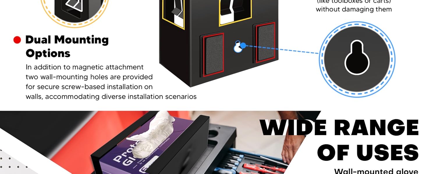 Magnetic Glove Box Holder